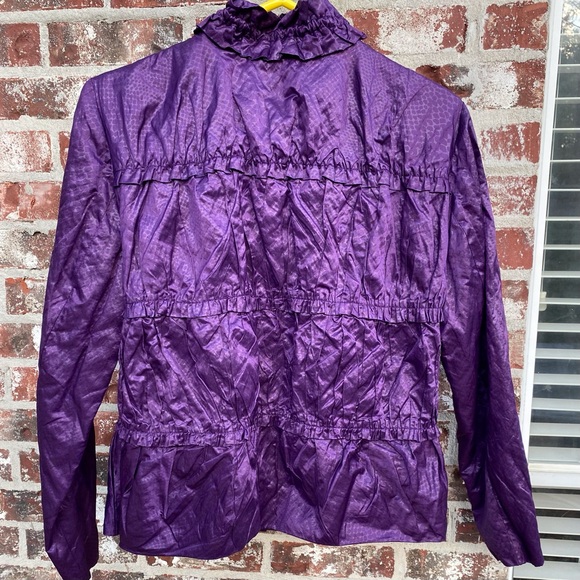 Purple Jacket with Ruffle Collar - Picture 2 of 6
